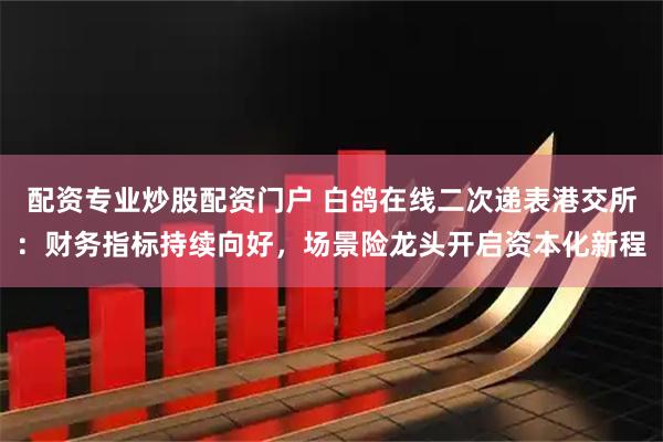 配资专业炒股配资门户 白鸽在线二次递表港交所:财务指标持续向好,场景险龙头开启资本化新程